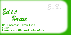 edit uram business card